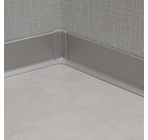 Плинтус алюминиевый анодированный напольный Diele ПЛ60, 501л серебро люкс Плинтус алюминиевый анодированный напольный Diele ПЛ60, 501л серебро люкс 2,5 м фото 3 | FLOORDEALER