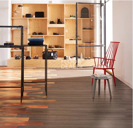 Forbo allura decibel 0.8 wood 5524AD8 espresso serene oak (100x20 cm) фото 2 | FLOORDEALER