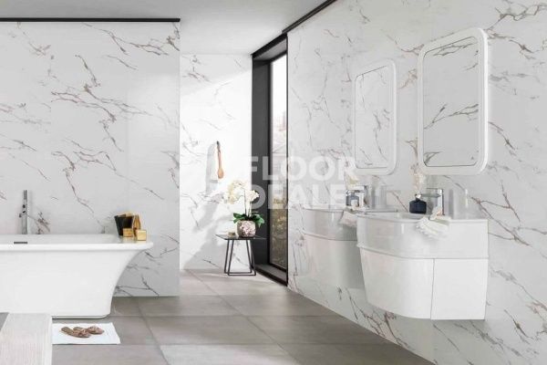 Керамогранит Carrara Blanco Mosaico 333x1000 Marmol Carrara Blanco 33,3x100 фото 3 | FLOORDEALER