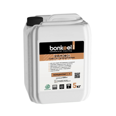 Сопутствующие материалы  Грунтовка глубокого проникновения Bonkeel Prof 5кг. фото 1 | FLOORDEALER