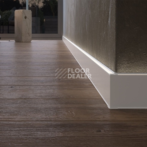 Плинтус Cubica LS80 со свето-прозрачной вставкой для Led подсветки 1207 фото 2 | FLOORDEALER