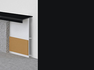 Плинтус Плинтус ковровый с фурнитурой и ребрами жесткости Dollken TL-51 0110 фото 1 | FLOORDEALER