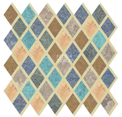 Кварцвиниловые полы Marmoleum meets Mendini Harlekino 18011 фото 1 | FLOORDEALER