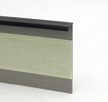 Плинтус Плинтус ковровый без фурнитуры Dollken Tle-55 0110 (110/W225) Черный фото 1 | FLOORDEALER