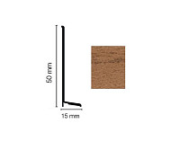 Плинтус Плинтус эластичный Dollken WL50 life orzech (22) фото 1 | FLOORDEALER