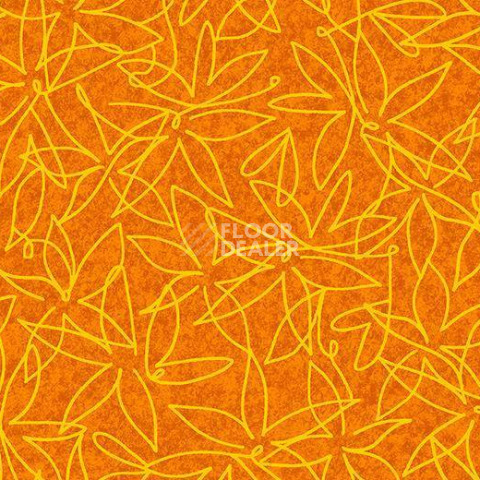 Ковролин Forbo Flotex Vision Floral 500013 (Field) Pumpkin фото 1 | FLOORDEALER