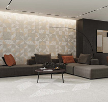 Cosmos Комплект с прямоуг. бортиком 33x120 Комплект (Ступень cm 01 (33x120) непол. (прямоугол. бортик) + Подступенок (14,5x120)) фото 2 | FLOORDEALER