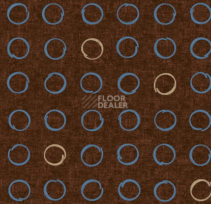 Ковролин Flotex Vision Shape 530010 (Spin) Chocolate фото 1 | FLOORDEALER