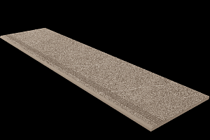 Керамогранит Gabbro Ступень 30x120x10 Ступень gb 02-30x120x10-Непол. (с насечками) фото  | FLOORDEALER
