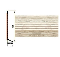 Плинтус Плинтус алюминиевый Русский профиль 60мм ДЕКОРАТИВНОЕ ПОКРЫТИЕ дуб арктический фото 1 | FLOORDEALER