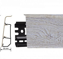 Плинтус Arbiton Indo Плинтус Arbiton Indo 70мм ПВХ 138 Дуб Пасадена фото 1 | FLOORDEALER