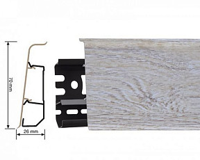 Arbiton Indo Плинтус Arbiton Indo 70мм ПВХ 138 Дуб Пасадена фото 1 | FLOORDEALER