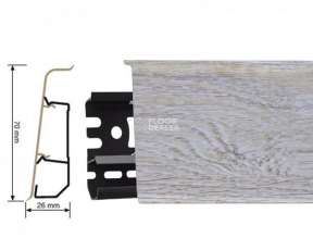 Arbiton Indo Плинтус Arbiton Indo 70мм ПВХ 138 Дуб Пасадена фото 1 | FLOORDEALER