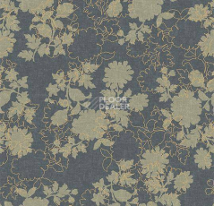 Ковролин Flotex Vision Floral 650011 (Silhouette) Steel фото 1 | FLOORDEALER