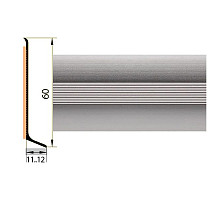 Плинтус Плинтус алюминиевый Русский профиль 60мм БЕЗ ПОКРЫТИЯ фото 1 | FLOORDEALER