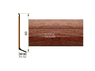 Плинтус Плинтус алюминиевый Русский профиль 60мм ДЕКОРАТИВНОЕ ПОКРЫТИЕ дуб канадский фото 1 | FLOORDEALER
