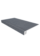 Керамогранит Luna Комплект с прямоуг. бортиком 33x120x10 Комплект (Ступень ln 04 (33x120) непол. (прямоугол. бортик) + Подступенок (14,5x120)) фото 1 | FLOORDEALER