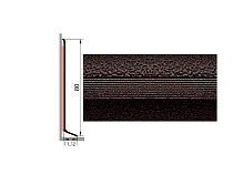Плинтус Плинтус алюминиевый Русский профиль 80мм ПОЛИМЕРНОЕ ПОКРЫТИЕ старая медь фото 1 | FLOORDEALER