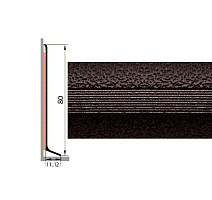 Плинтус Плинтус алюминиевый Русский профиль 80мм ПОЛИМЕРНОЕ ПОКРЫТИЕ старая медь фото 1 | FLOORDEALER