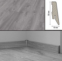 Плинтус Плинтус МДФ Kronotex ламинированный D3670 Плинтус ламинированный МДФ Kronotex Дуб Макро светло-серый фото 1 | FLOORDEALER