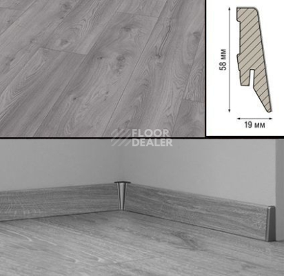 Плинтус Плинтус МДФ Kronotex ламинированный D3670 Плинтус ламинированный МДФ Kronotex Дуб Макро светло-серый фото 1 | FLOORDEALER