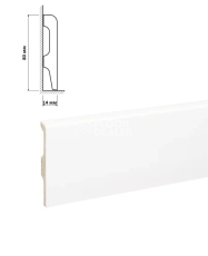 Плинтус HDPS Bonkeel Top 01 Белый фото 1 | FLOORDEALER