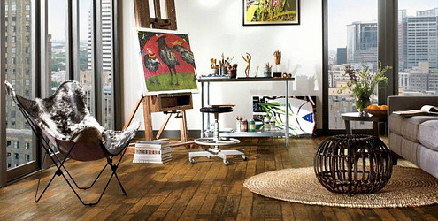 Ламинат в стиле лофт