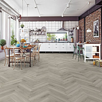 Kronotex Herringbone 8мм d3773 Дуб Серебристый фото 3 | FLOORDEALER