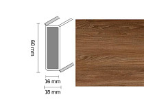 Плинтус Широкий плинтус Cubu flex life XL 60/19 Touch and style 2948 leander фото 1 | FLOORDEALER