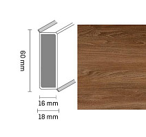 Плинтус Широкий плинтус Cubu flex life XL 60/19 Touch and style 2948 leander фото 1 | FLOORDEALER