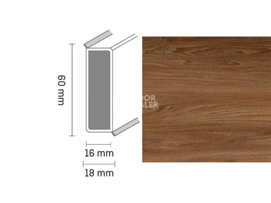 Плинтус Широкий плинтус Cubu flex life XL 60/19 Touch and style 2948 leander фото 1 | FLOORDEALER