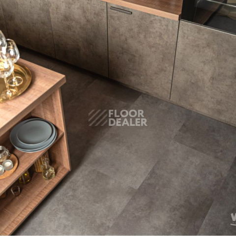Vinilam Ceramo Stone 2,5 мм 71610 Цемент Стальной фото 5 | FLOORDEALER