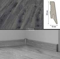 Плинтус МДФ Kronotex ламинированный D4167 Плинтус ламинированный МДФ Kronotex Дуб Престиж серый фото 2 | FLOORDEALER