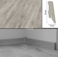 Плинтус МДФ Kronotex ламинированный D4797 Плинтус ламинированный МДФ Kronotex Дуб горный серебристый фото 2 | FLOORDEALER