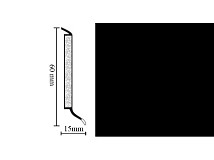 Плинтус Hsl 6 универсальный плинтус 0110 black фото 1 | FLOORDEALER