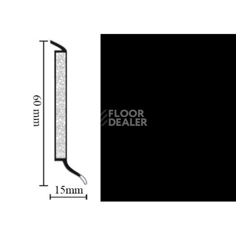 Hsl 6 универсальный плинтус 0110 black фото 1 | FLOORDEALER