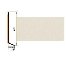 Плинтус Плинтус алюминиевый Русский профиль 60мм ПОЛИМЕРНОЕ ПОКРЫТИЕ сильвер фото 1 | FLOORDEALER