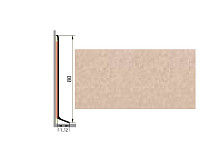 Плинтус алюминиевый Русский профиль 80мм ПОЛИМЕРНОЕ ПОКРЫТИЕ песочный фото 1 | FLOORDEALER