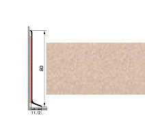 Плинтус Плинтус алюминиевый Русский профиль 80мм ПОЛИМЕРНОЕ ПОКРЫТИЕ песочный фото 1 | FLOORDEALER