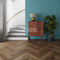 AW Invictus Maximus Herringbone SPC Highland Oak Chocolate фото 2 | FLOORDEALER