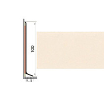 Плинтус Плинтус алюминиевый Русский профиль 100мм ПОЛИМЕРНОЕ ПОКРЫТИЕ бежевый фото 1 | FLOORDEALER