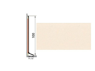 Плинтус Плинтус алюминиевый Русский профиль 100мм ПОЛИМЕРНОЕ ПОКРЫТИЕ бежевый фото 1 | FLOORDEALER