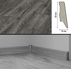 Плинтус Плинтус МДФ Kronotex ламинированный D4798 Плинтус ламинированный МДФ Kronotex Дуб горный чёрный фото 1 | FLOORDEALER