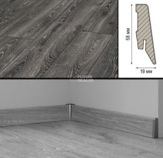 Плинтус МДФ Kronotex ламинированный D4798 Плинтус ламинированный МДФ Kronotex Дуб горный чёрный фото 1 | FLOORDEALER