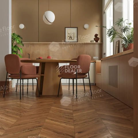 Alpine Floor Chevron Art 12мм LF109-11 Орех Монблан фото 3 | FLOORDEALER