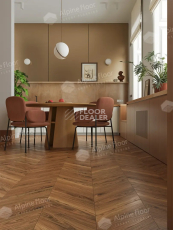 Alpine Floor Chevron Art 12мм LF109-11 Орех Монблан фото 3 | FLOORDEALER