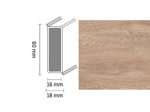Плинтус Широкий плинтус Cubu flex life XL 60/19 Touch and style 2938 sabrine фото 1 | FLOORDEALER
