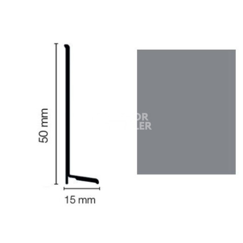 Плинтус Плинтус эластичный Dollken WL50 life ciemny szary (146) фото 1 | FLOORDEALER
