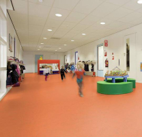 Forbo Marmoleum Solid Concrete 3738-373835 orange glow фото 4 | FLOORDEALER