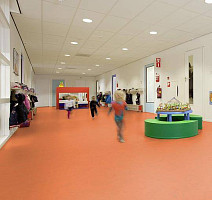 Forbo Marmoleum Solid Concrete 3738-373835 orange glow фото 4 | FLOORDEALER